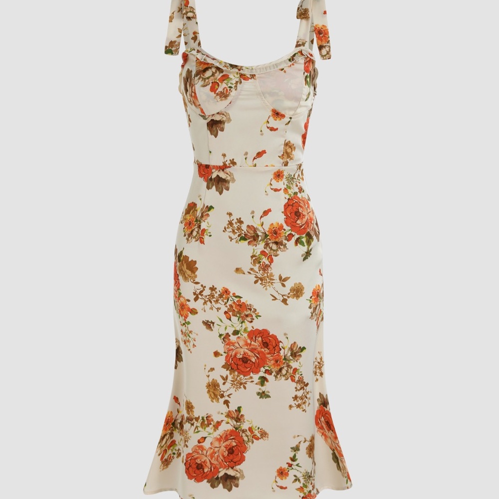 Floral Print Midi Dress